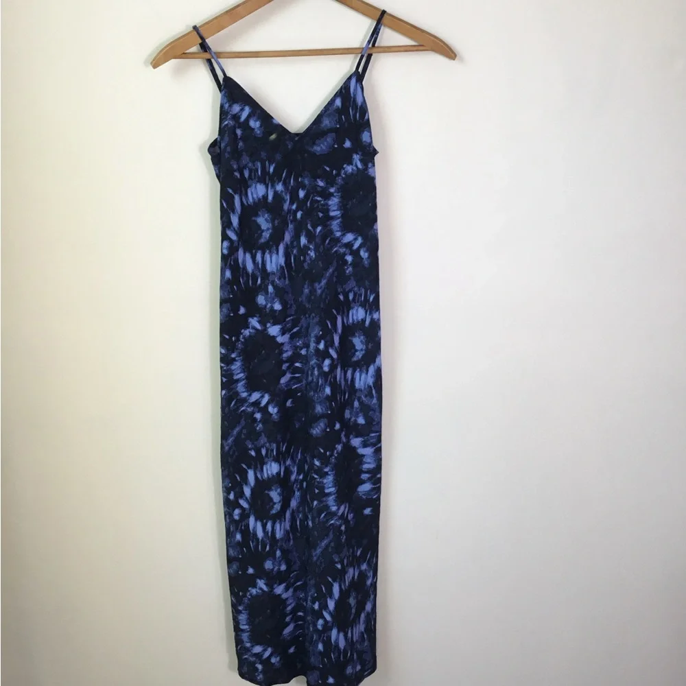 Gap Blue Tie Dye Slip MIDI Dress